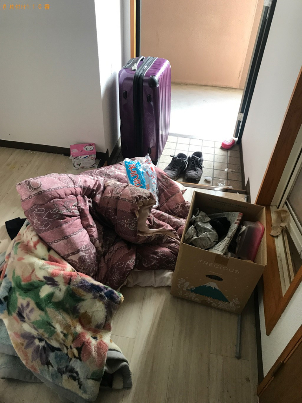 【宮崎市潮見町】ラック、キャリーケース、布団、一般ごみ等の回収