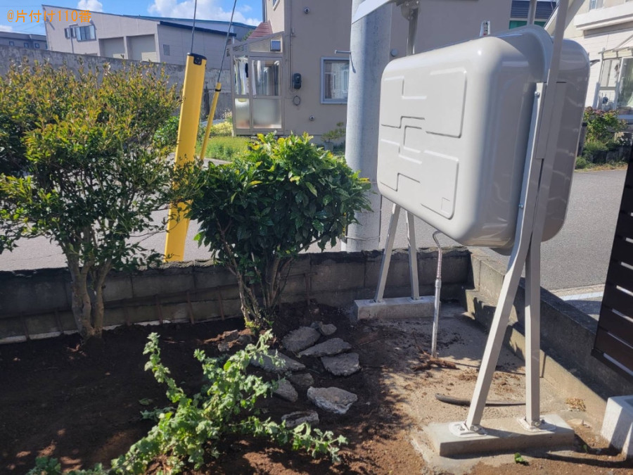 椿の木を別の場所へ植え替える作業ご依頼　お客様の声