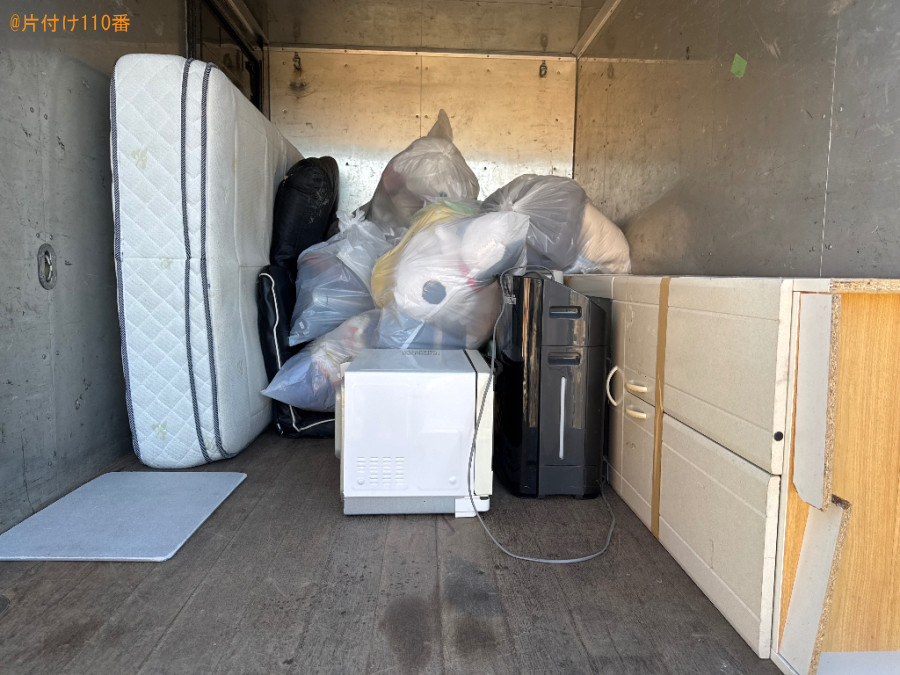 セミダブルマットレス、炊飯器、電子レンジ、プリンター等の回収
